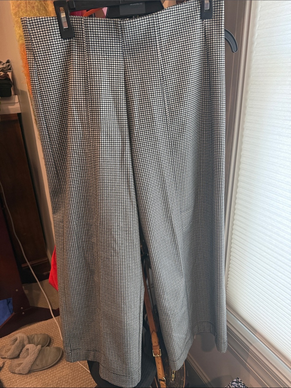 Jones New York Black and White Houndstooth Dress Pants